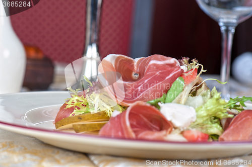 Image of cheese and bacon salad