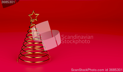 Image of Gold Christmas tree