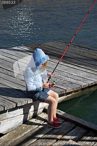 Image of girl fishing