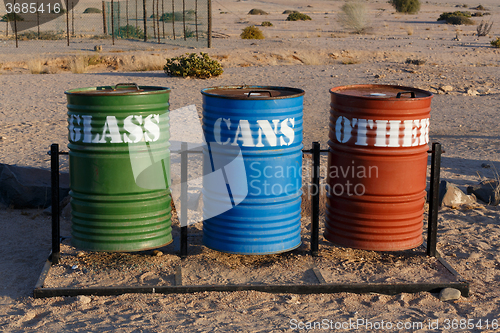 Image of Different Colored Bins