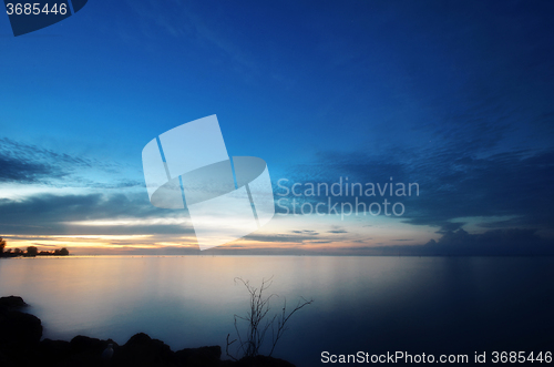 Image of Tanjung Sepat beach in the morning light