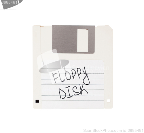 Image of Floppy Disk - Tachnology from the past, isolated on white