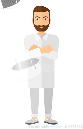 Image of Male laboratory assistant.