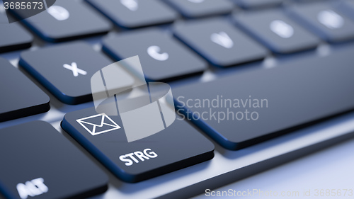 Image of keyboard mail sign