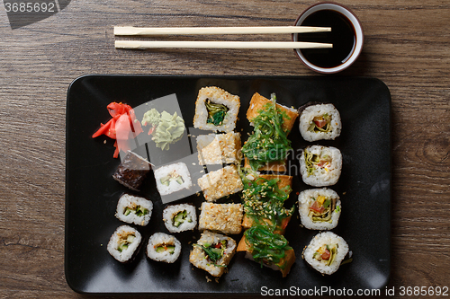 Image of Various of sushi rolls