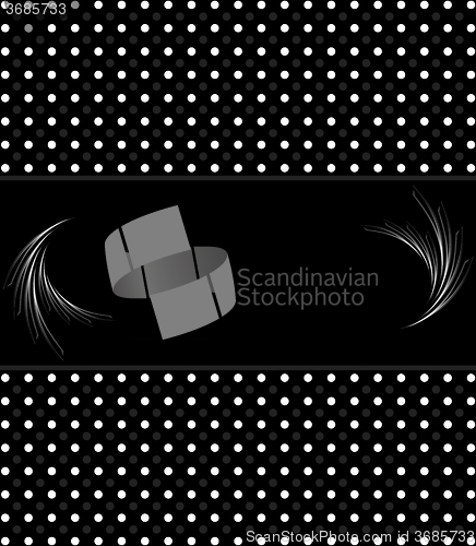 Image of Abstract black and white vintage retro background