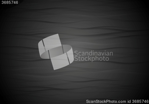 Image of Abstract wavy black texture background