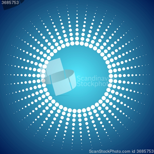 Image of Abstract bright dotted sun background