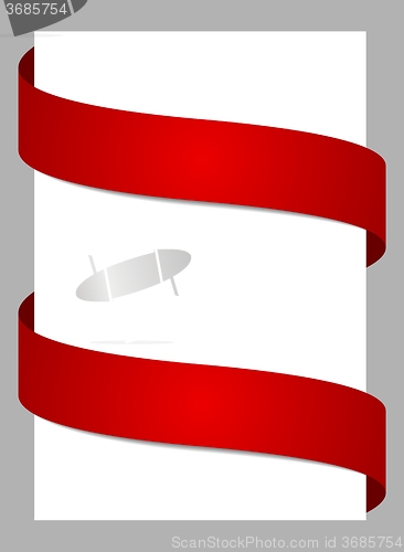 Image of Abstract background with red ribbons