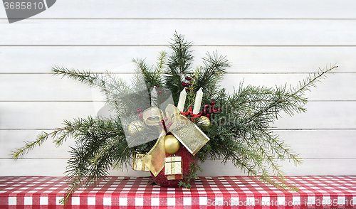 Image of Christmas arrangement decoration