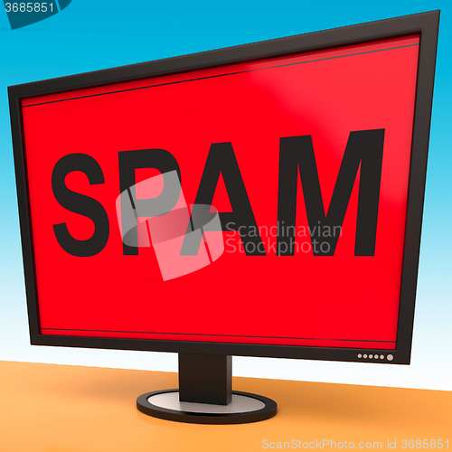 Image of Spam Screen Shows Spamming Unwanted And Malicious Mail