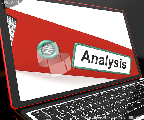 Image of Analysis File On Laptop Showing Analyzed Data