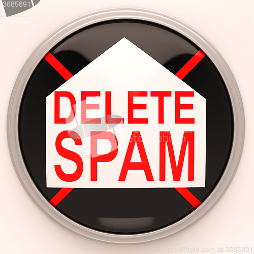 Image of Delete Spam Shows Removing Unwanted Junk Email