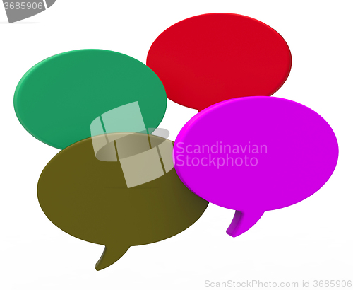 Image of Blank Speech Balloon Shows Copyspace For Thought Chat Or Idea