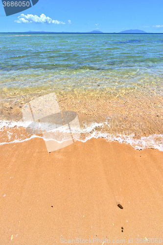 Image of paradise  indian ocean nosy be   and foam