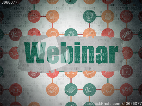 Image of Learning concept: Webinar on Digital Paper background