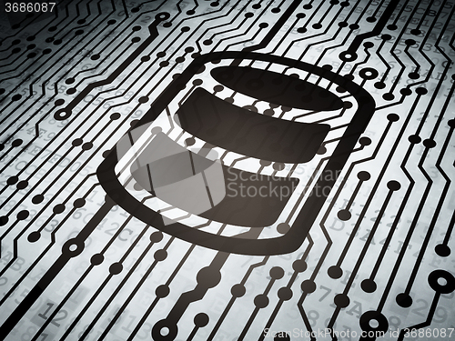 Image of Database concept: circuit board with Database