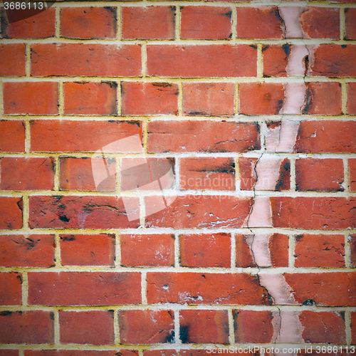 Image of in london   the    abstract    texture of a ancien wall and ruin