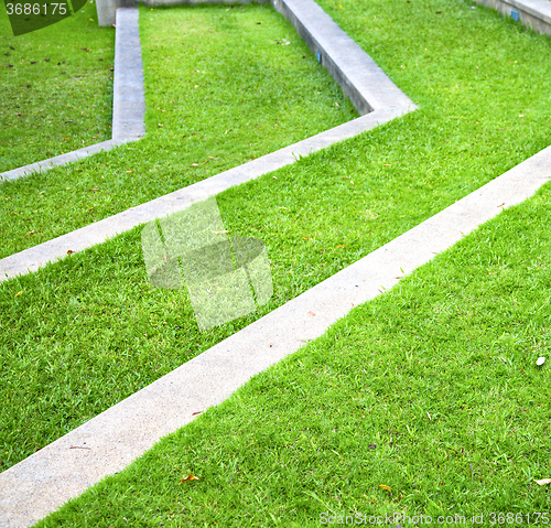 Image of thailand asia  abstract cross garden grass  the temple 