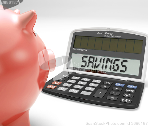 Image of Savings Calculator Shows Growth Save And Invest