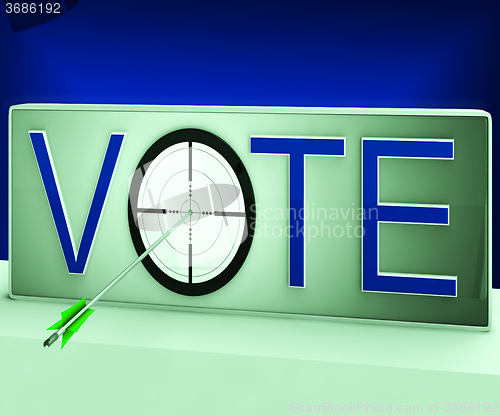 Image of Vote Target Means Evaluation Poll Election