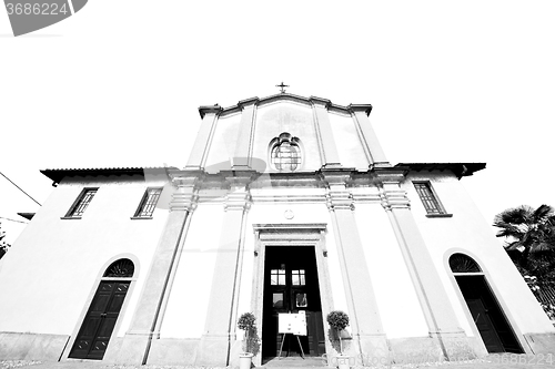 Image of old architecture in italy europe milan religion and sunlight