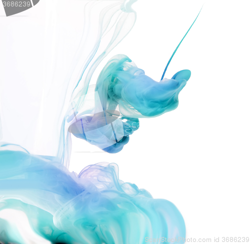 Image of Acrylic colors in water. Abstract background.