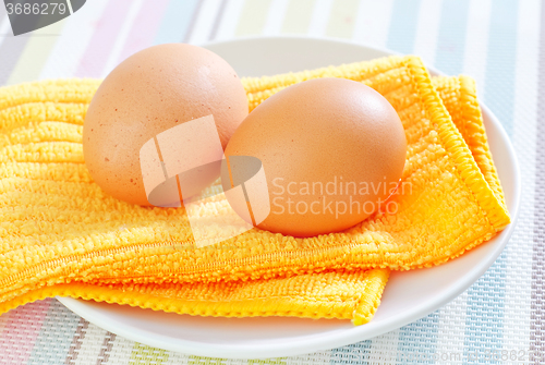 Image of raw eggs