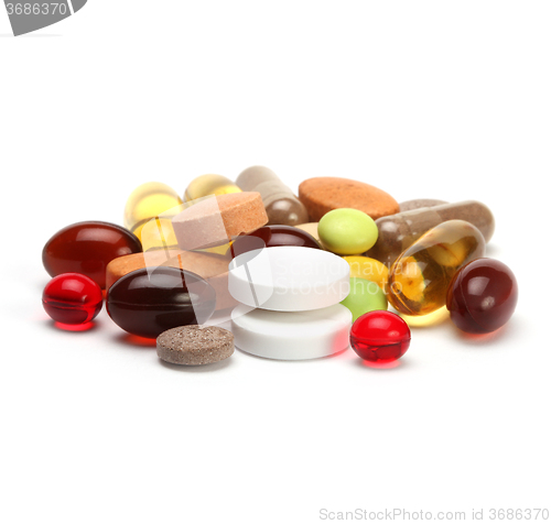 Image of vitamins, pills and tablets