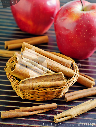 Image of apples and cinnamon