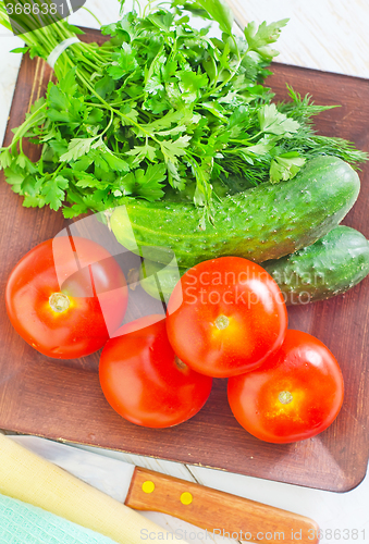 Image of ingredients for salad