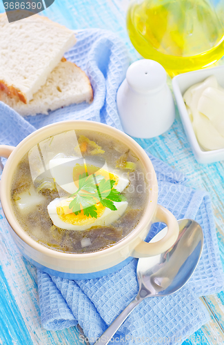 Image of green soup