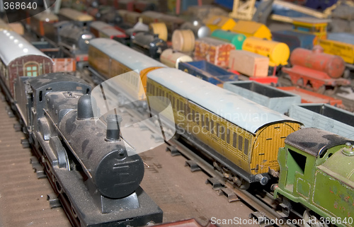 Image of model trains