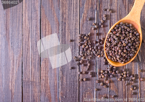 Image of pepper in spoon