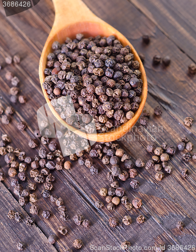 Image of pepper in spoon