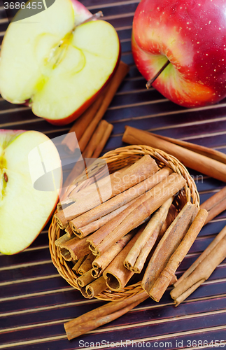 Image of apples and cinnamon