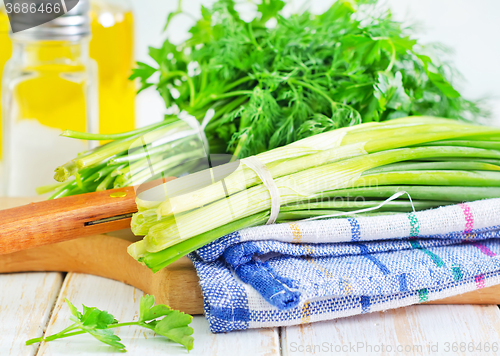 Image of onion and other greens