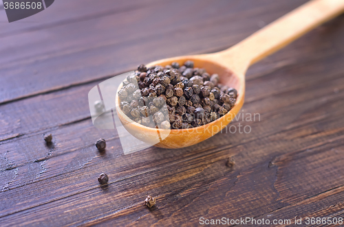 Image of pepper in spoon