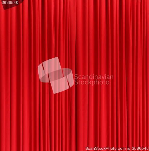 Image of red silk curtain background