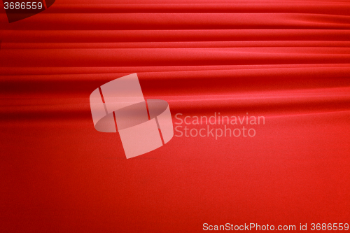 Image of red silk curtain background