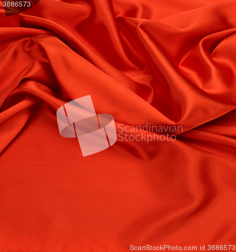 Image of red silk fabric background