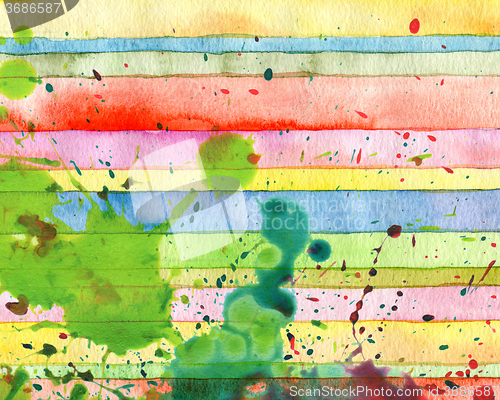 Image of Abstract  strip watercolor painted background