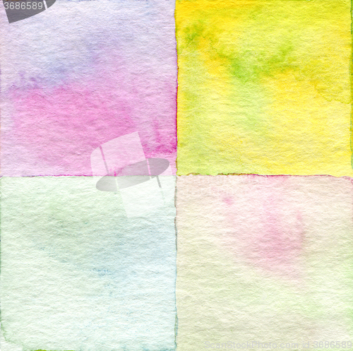 Image of Abstract  square watercolor painted background