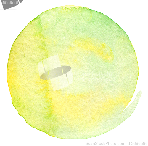 Image of Abstract  circle watercolor painted background