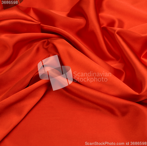 Image of red silk fabric background