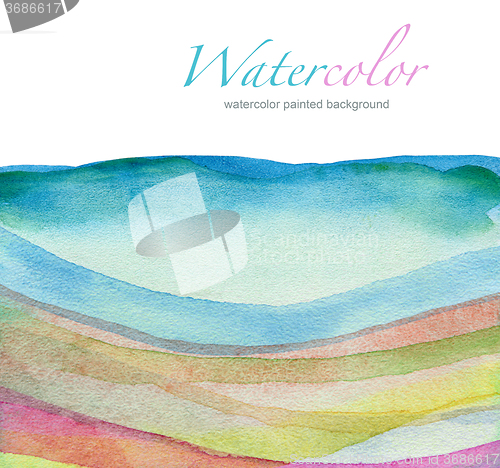 Image of Abstract watercolor painted background