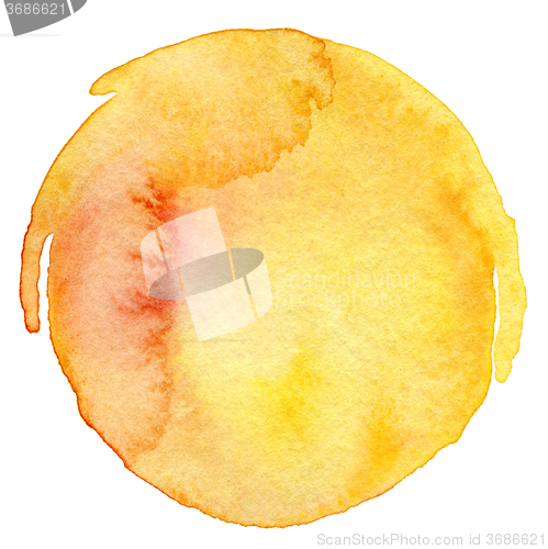 Image of Abstract  circle watercolor painted background