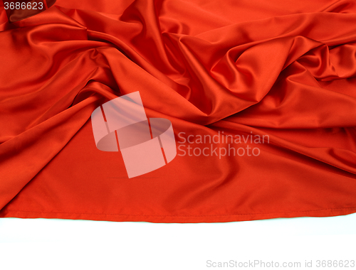 Image of red silk fabric background