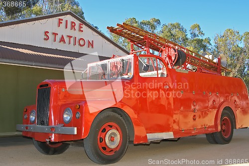 Image of historic fire truck