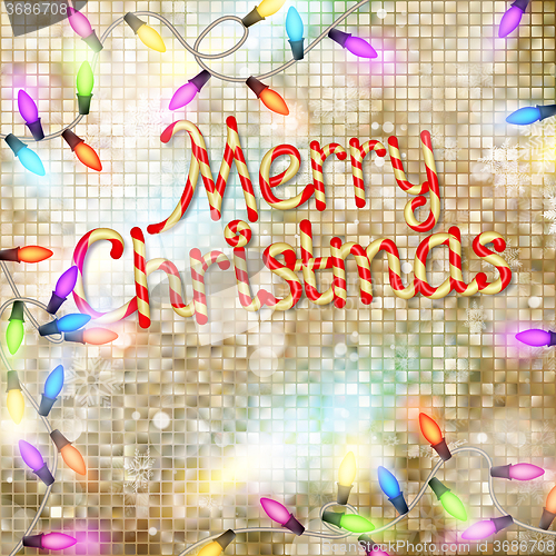 Image of Christmas greeting card. EPS 10